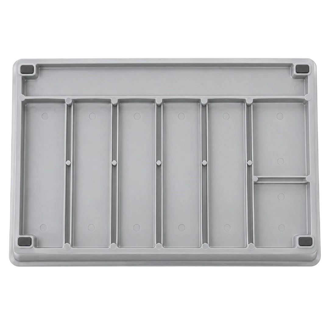 DRAPI Multi-Compartment Kitchen Drawer Organizer Tray for Utensils