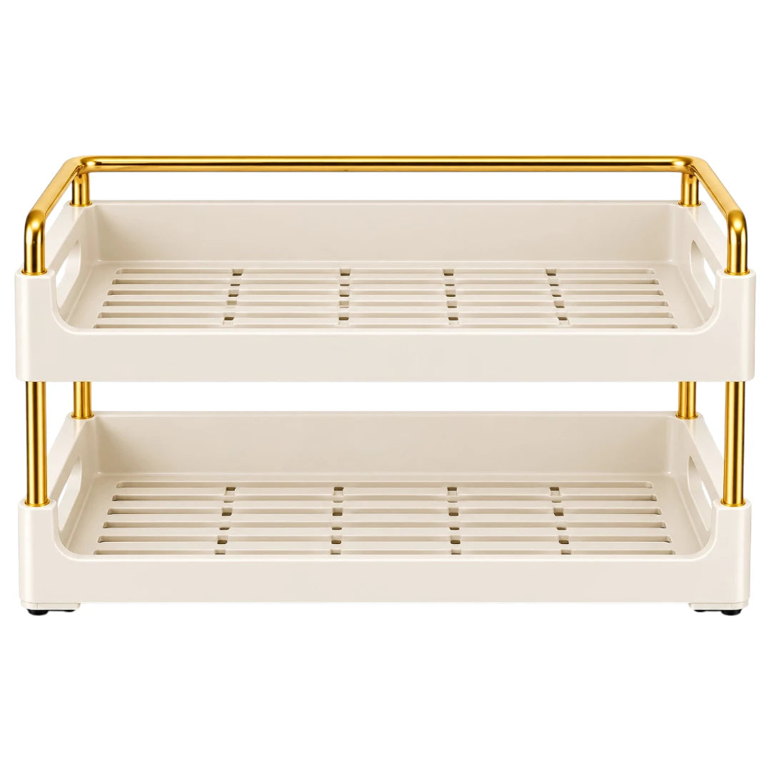 Drapi Premium Two Tier Kitchen Spice Organizer Rack Stand