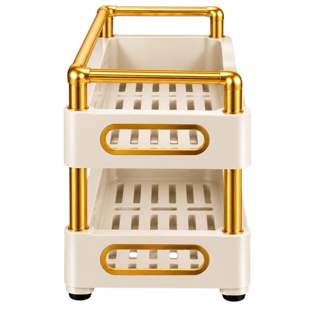Drapi Premium Two Tier Kitchen Spice Organizer Rack Stand