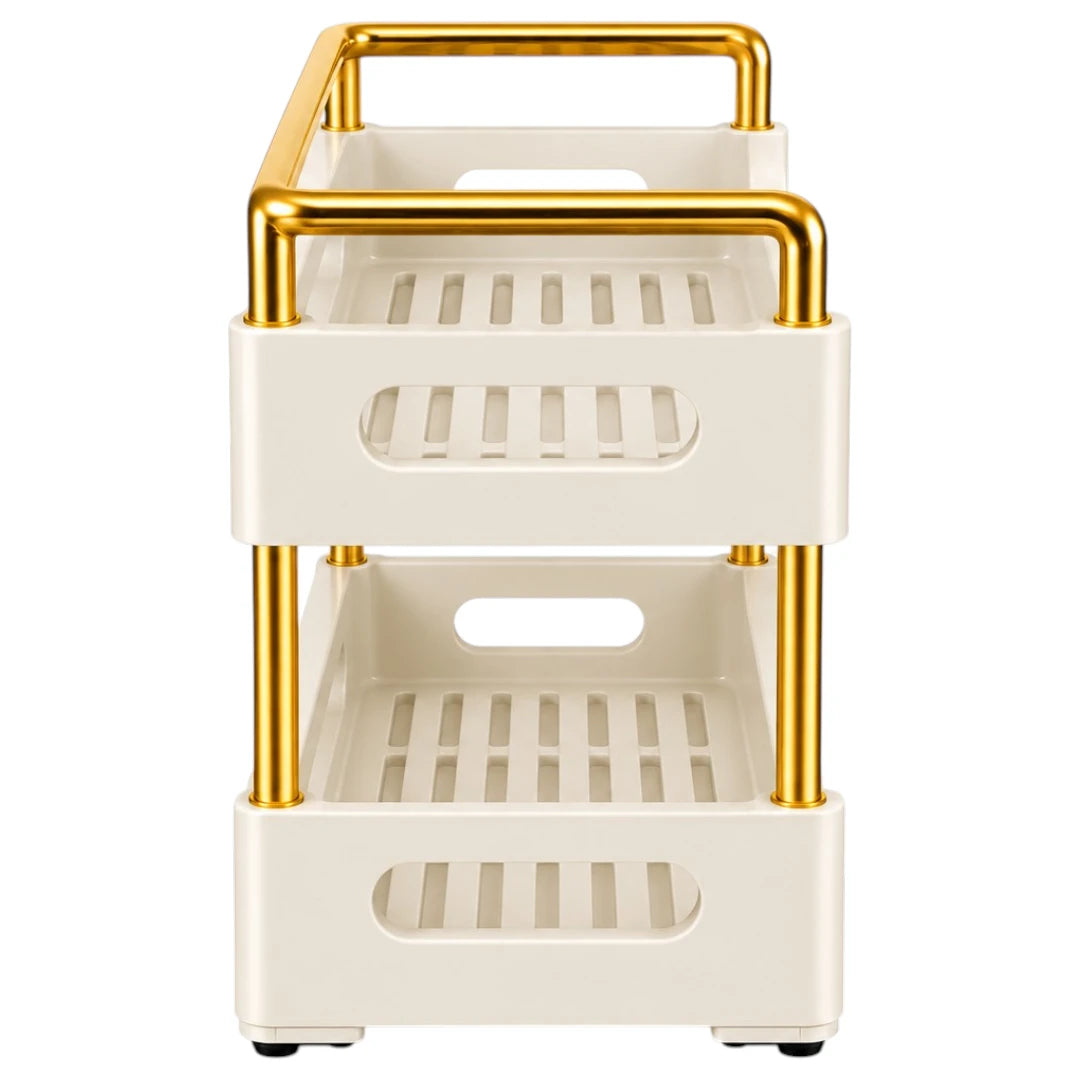 Drapi Premium Two Tier Kitchen Spice Organizer Rack Stand