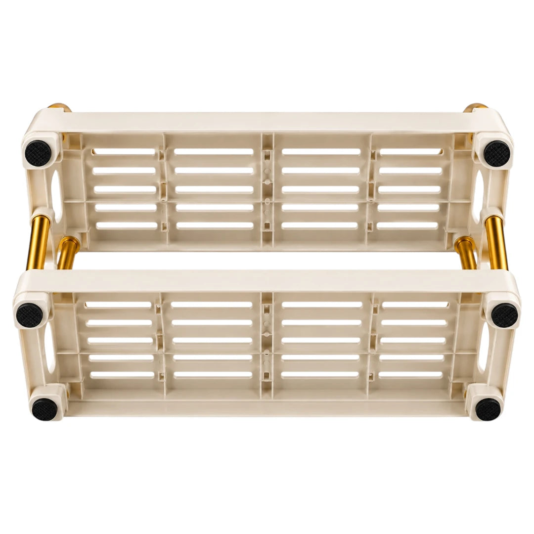Drapi Premium Two Tier Kitchen Spice Organizer Rack Stand